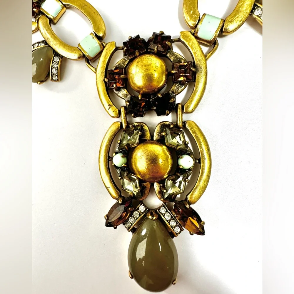💚Stella & Dot “Livvy” Statement Necklace *with wear* - Picture 6 of 12